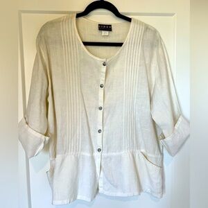 Cream Women's Blouse by CP Shades